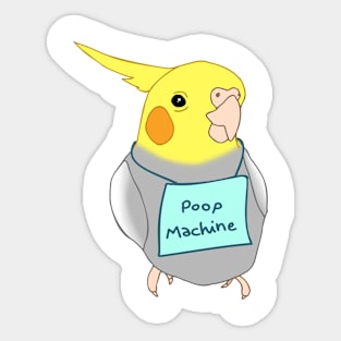 poop machine Sticker